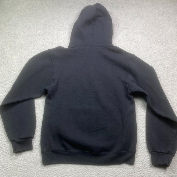 Russell Athletic Hoodie Mens Small Black You Gon Learn Today Streetwear Pullover - Picture 9 of 11